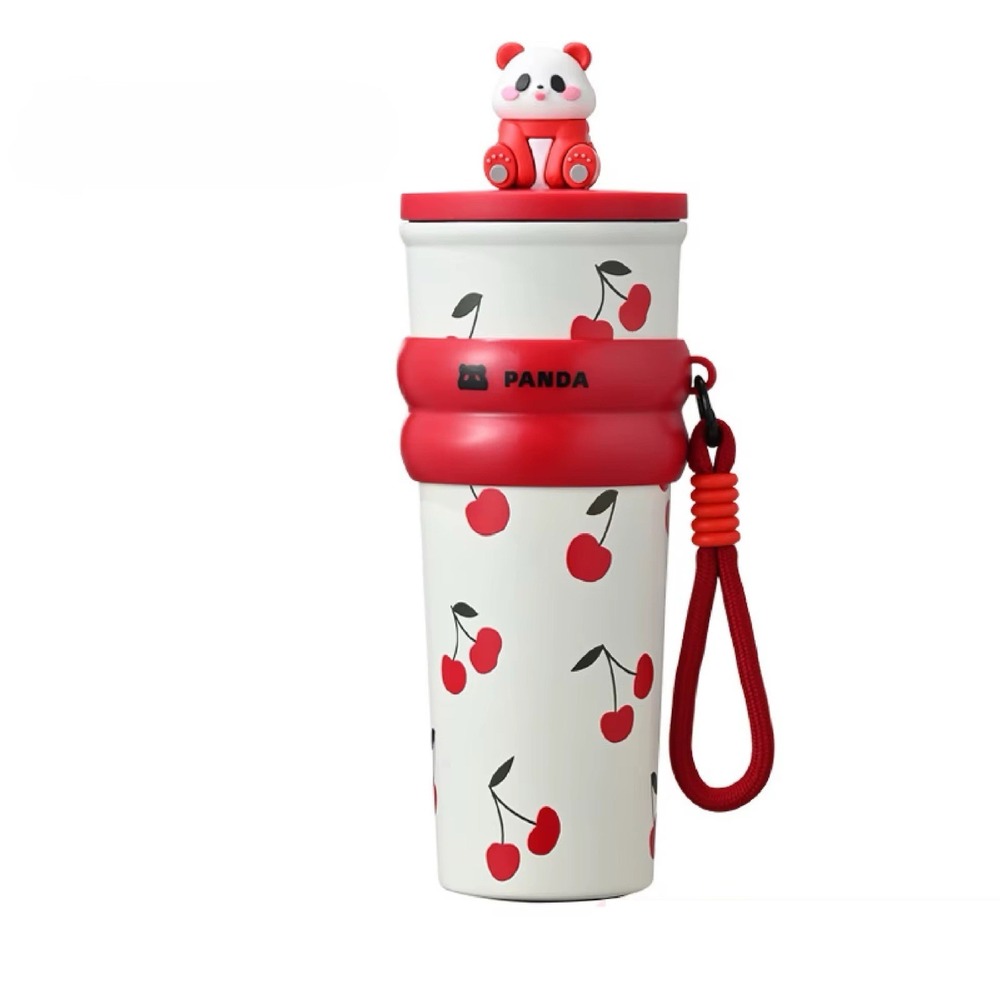 Jelly Cup Panda  2024 700ml Stainless Steel Color Red